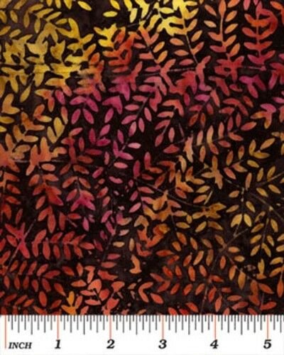 Benartex 3768-77 Parrot Cove Balis orange/pink fern 45" wide fabric per yard