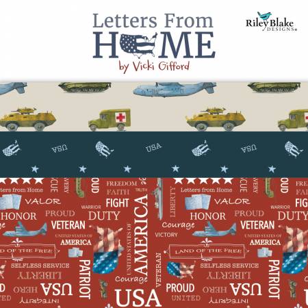 RB Letters From Home 10in Squares