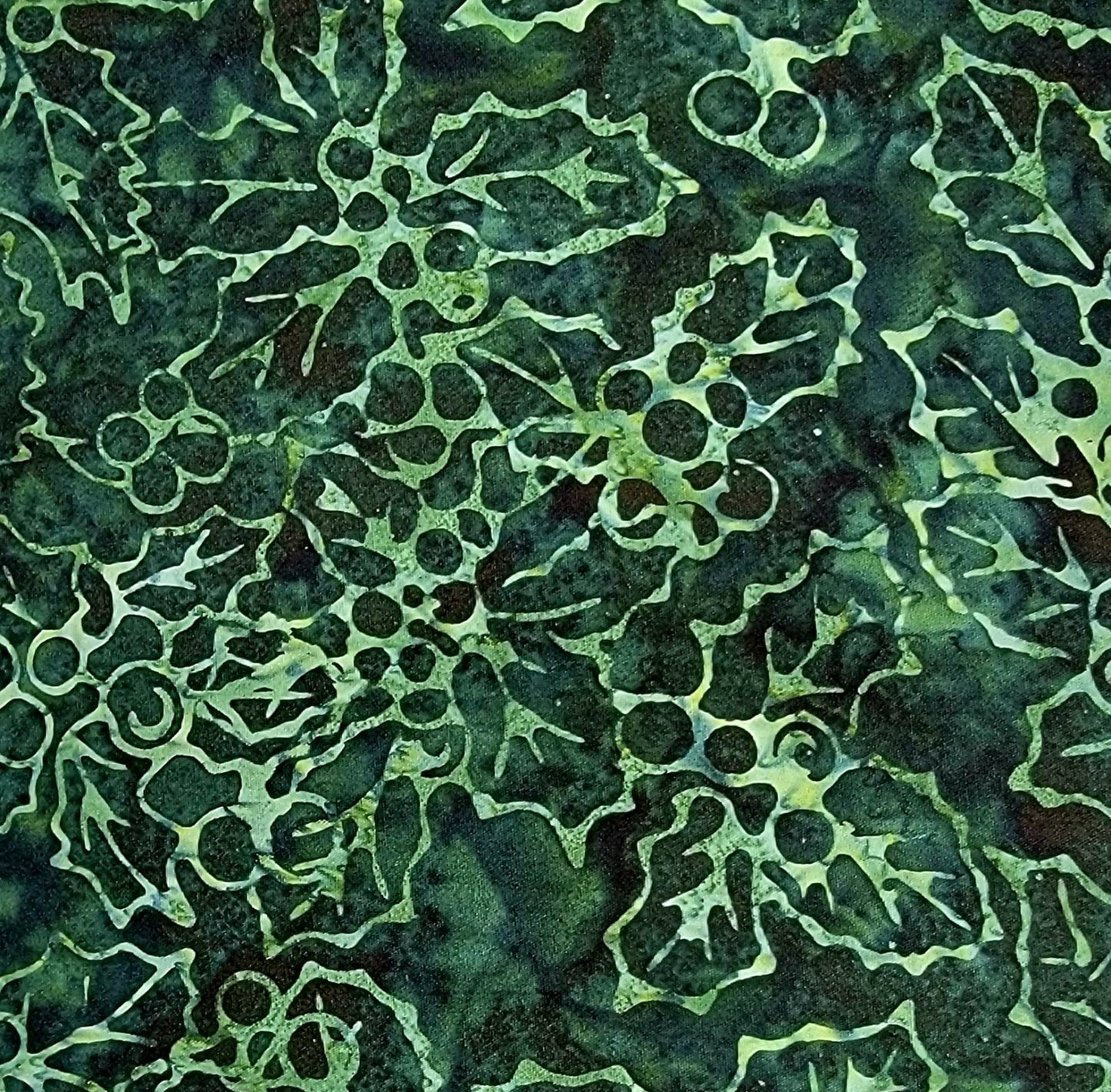 Timeless Treasures Tonga B3564 Spruce Holly & Mistletoe 45" wide fabric per yard