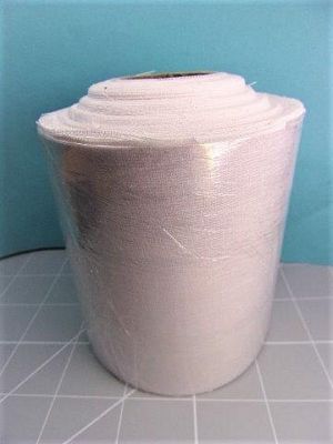 Demo Cloth White 4in x 25yd Starched