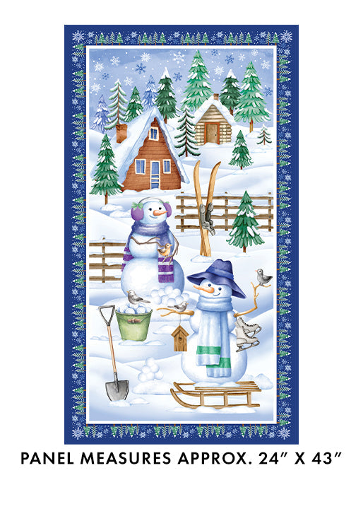 BE Snowflake Wishes Panel Multi - Snowflake Wishes