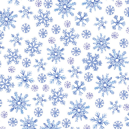 BE Wintery Snowflakes White - Snowflake Wishes