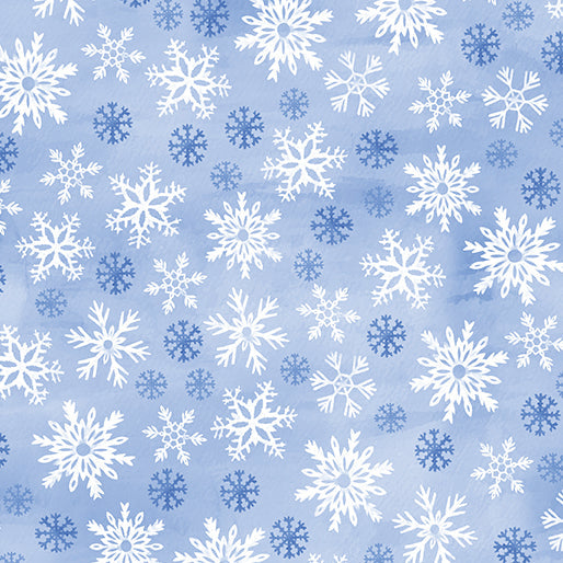 BE Wintery Snowflakes Light Blue - Snowflake Wishes