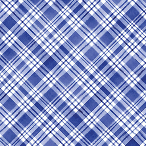 BE Plaid Wishes Blue - Snowflake Wishes