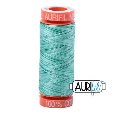 Aurifil 50wt 200m BMK50 4662 Spotted Greens