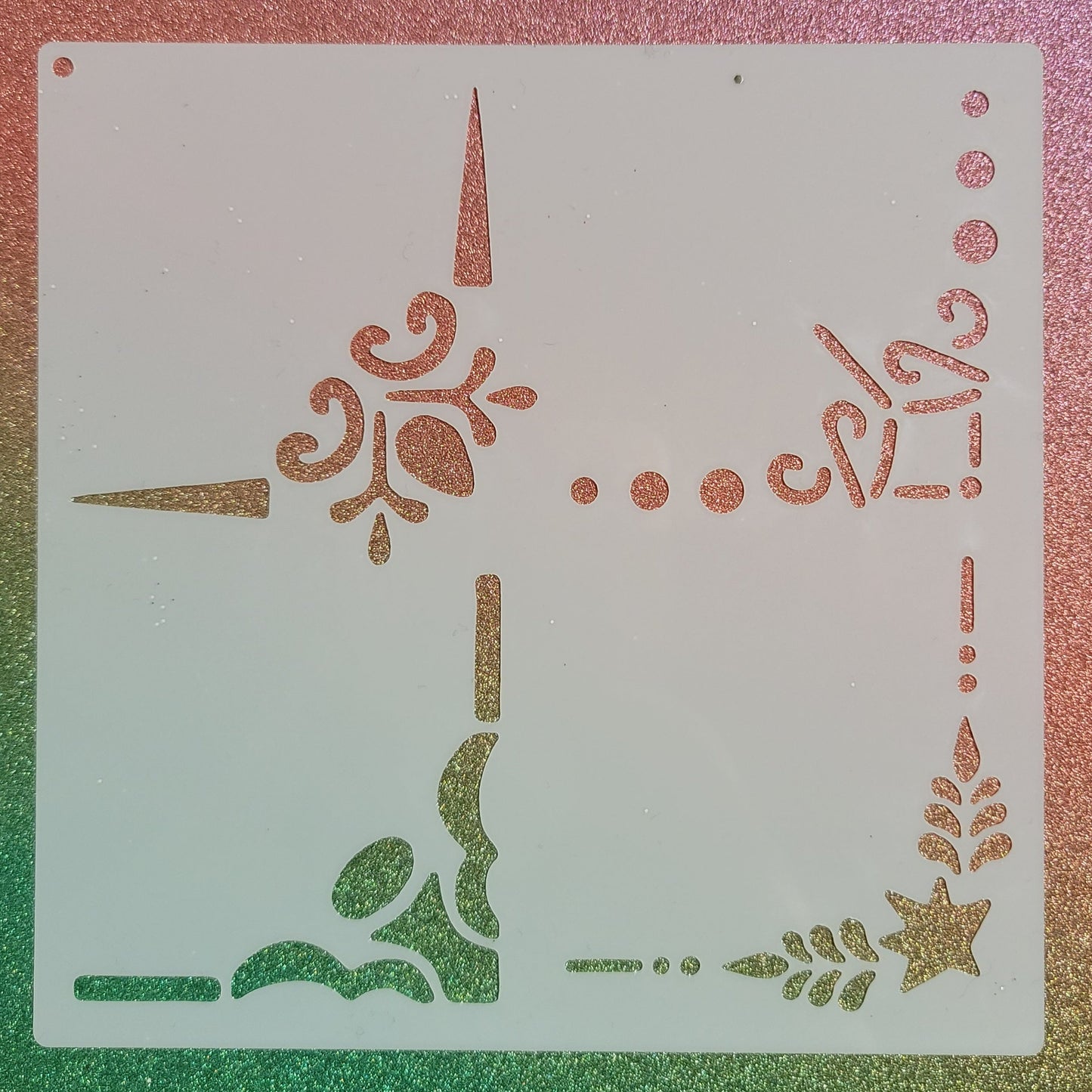 Holiday Corner Boarders Stencil