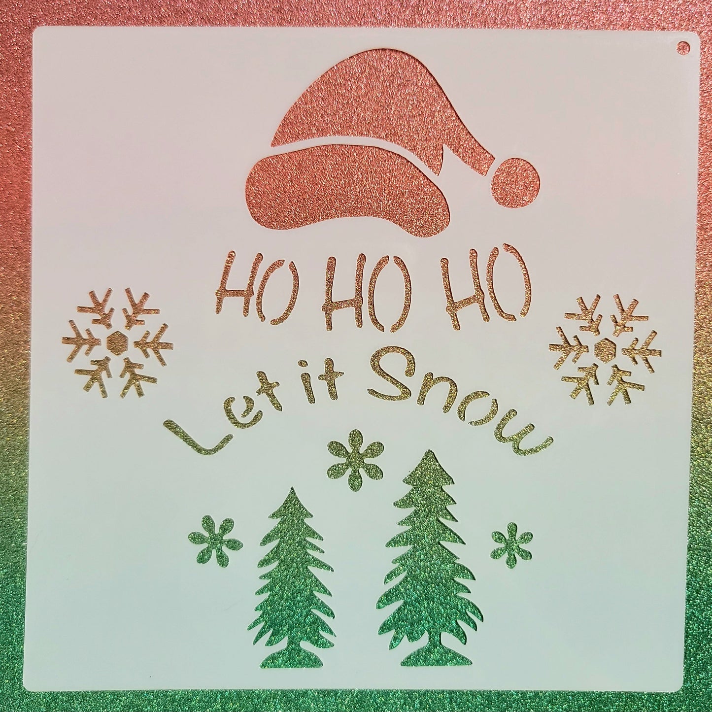 Let It Snow Stencil