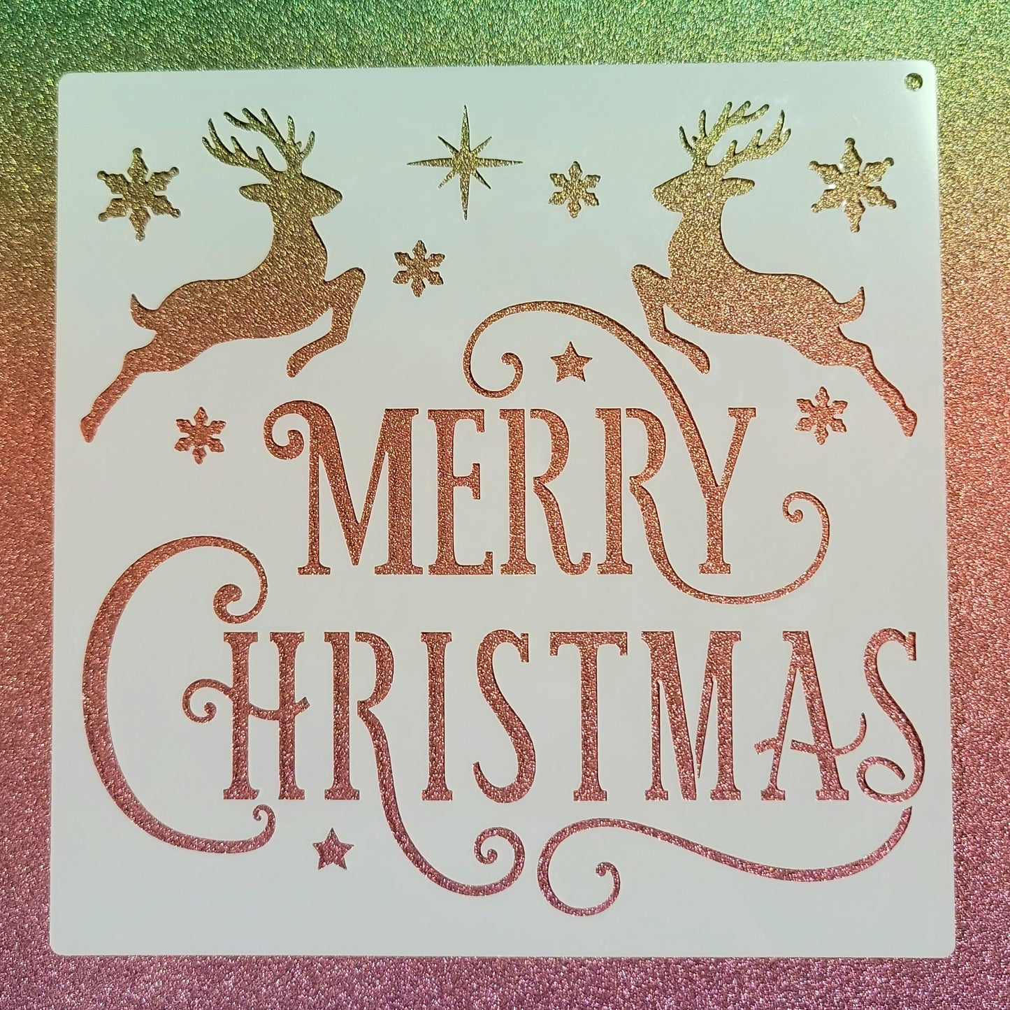 Merry Deer Stencil