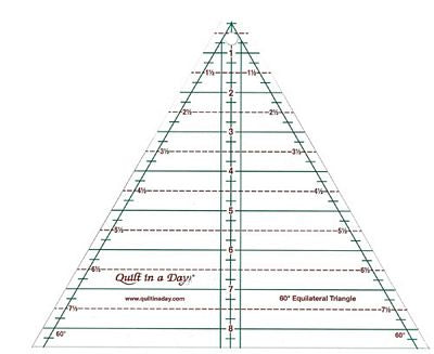 60 Degree 8.5in Triangle Ruler