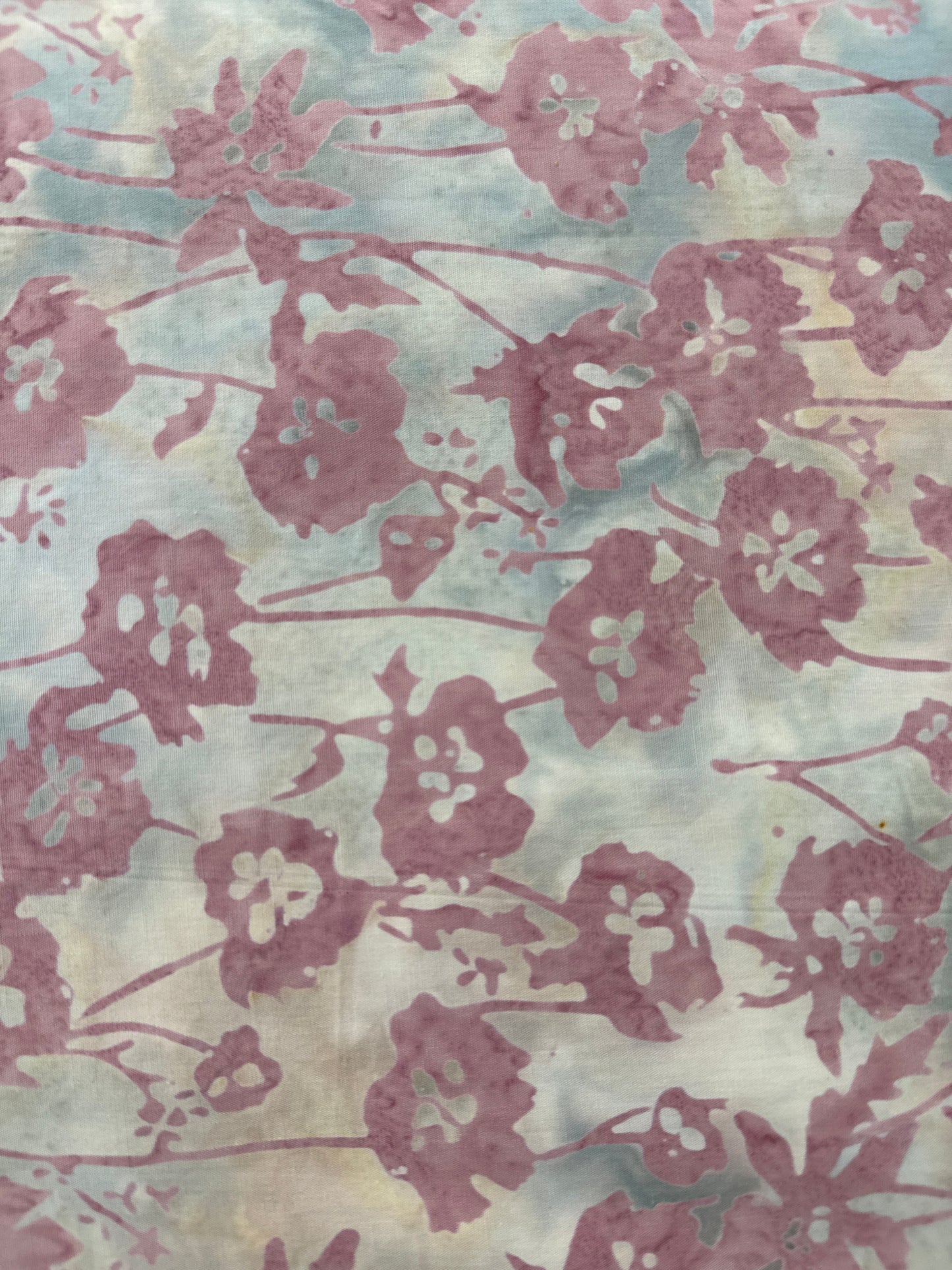 AN Light Lavender Floral on Baby Blue