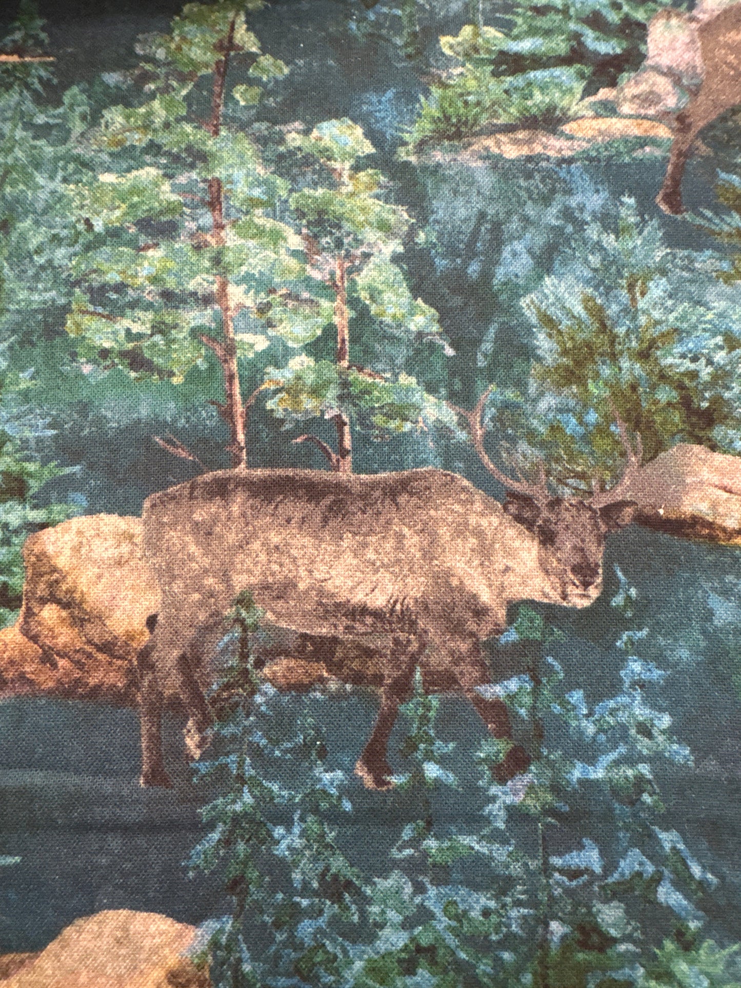 NC Stonehenge Migration Dark Teal Multi Caribou