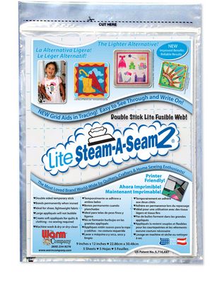 Lite Steam-A-Seam 2, 9 in x12 in 5/pkg