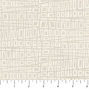 Modern Vibe Fractured Glass Cream 44"/45" Cotton Fabric Per Yard