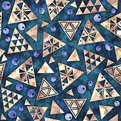Flamenco - Geo Triangle - Blue