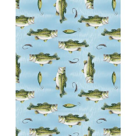 WP Directional Fish Toss Light Blue - Reeled In