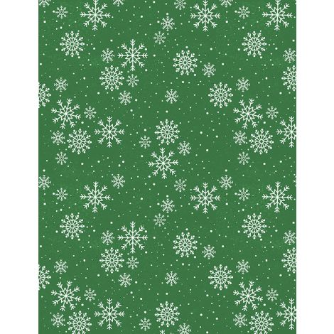 WL Snowflakes Green Snowy Gnomies