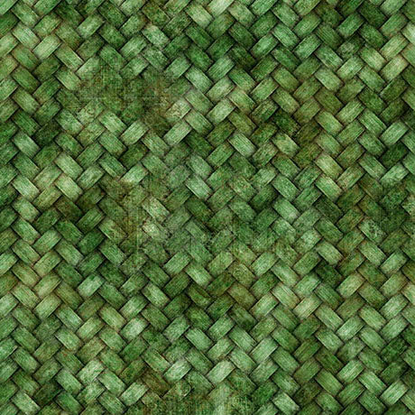 Dk Green Basketweave Texture Lil Farmers Cotton 44"/45" Fabric Per Yard