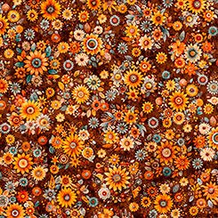 QT Fall Bouquets Burnt Umber - Harvest Hollow