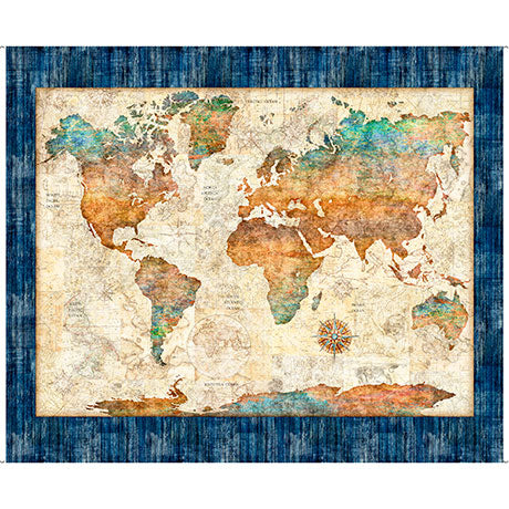 NAUTICUS WORLD MAP PANEL MULTI
