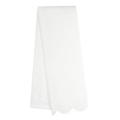 TTWL, White w/ White Scalloped Edge 6/pkg