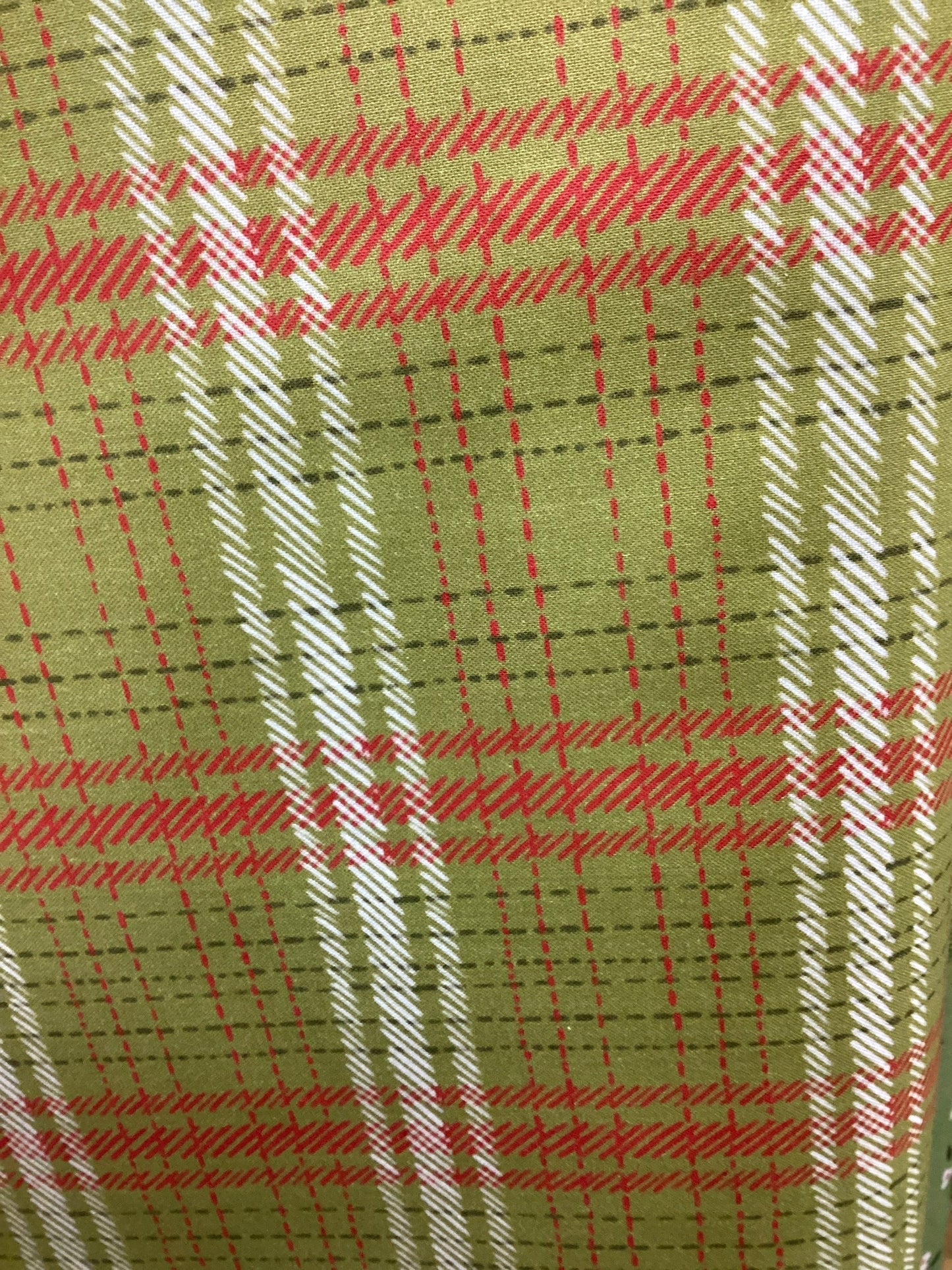 PBS Green Plaid Happy Howlidays