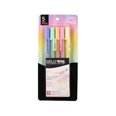 Sakura Gelly Roll Moonlight 5 Bold Pen Set Pastel