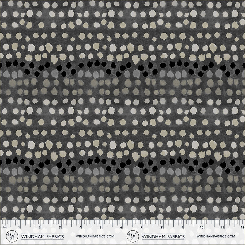 The Flannel One Paint Pots Squid Ink Flannel Cotton 42"/43" Fabric Per Yard