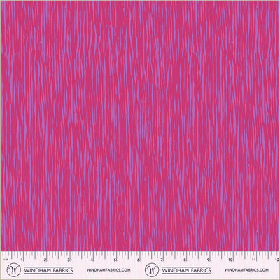 Winding Road Grasses Magenta Cotton 44"/45" Fabric Per Yard