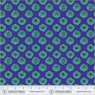 Winding Road Lotus Blue Cotton 44"/45" Fabric Per Yard