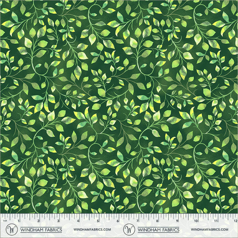 Violeta Climbing Vine Leaf 44"/45" Cotton Fabric Per Yard