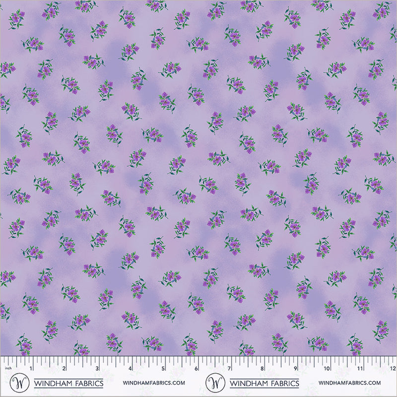 Violeta Petite Pickings Lavender 44"/45" Cotton Fabric Per Yard