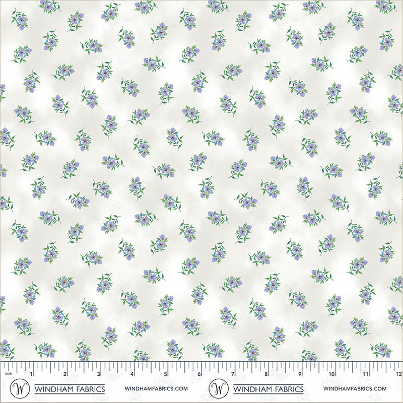 Violeta Petite Pickings White 44"/45" Cotton Fabric Per Yard