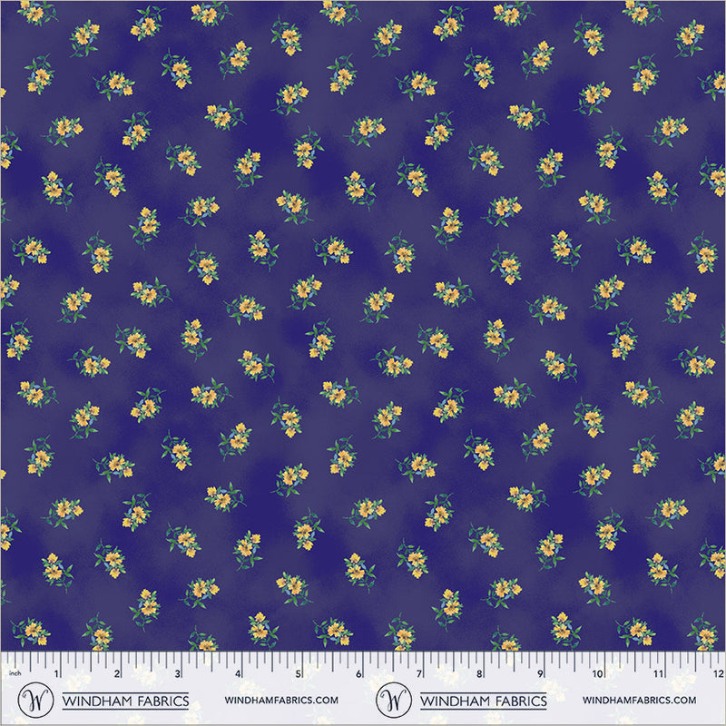 Violeta Petite Pickings Royal 44"/45" Cotton Fabric Per Yard