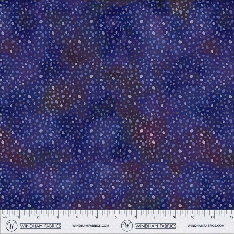 Violeta Speckle Midnight 44"/45" Cotton Fabric Per Yard