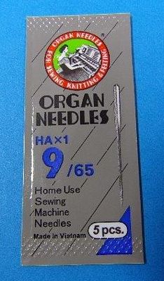 Organ Flat Shank 15x1 sz9 5/pk