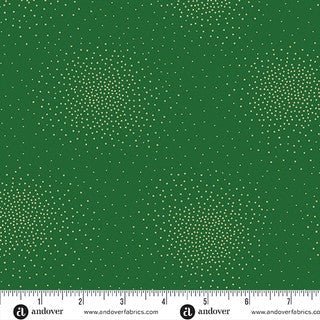Spritz Metallic Spritz Evergreen 44"/45" Cotton Fabric Per Yard