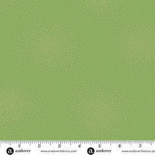 Spritz Metallic Spritz Mistletoe 44"/45" Cotton Fabric Per Yard