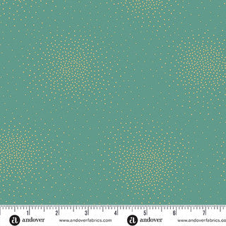 Spritz Metallic Spritz Sage 44"/45" Cotton Fabric Per Yard