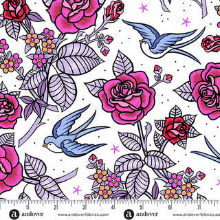 Perfect Day Multi Cotton 44"/45" Fabric Per Yard