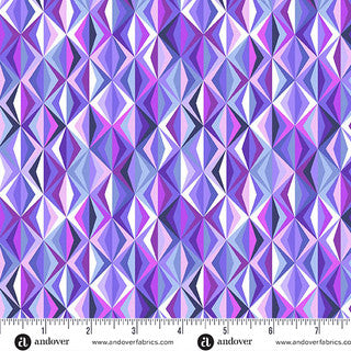 Perfect Day Prism Blue Cotton 44"/45" Fabric Per Yard