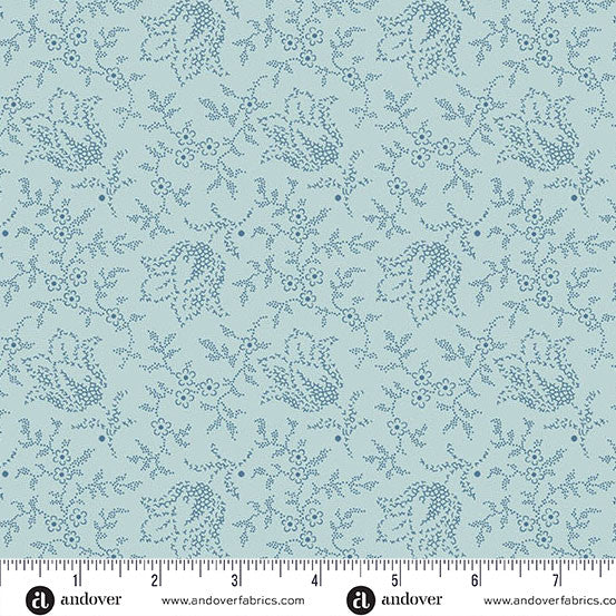 Special Delivery Garden Tulip Sky 44"/45" Cotton Fabric Per Yard