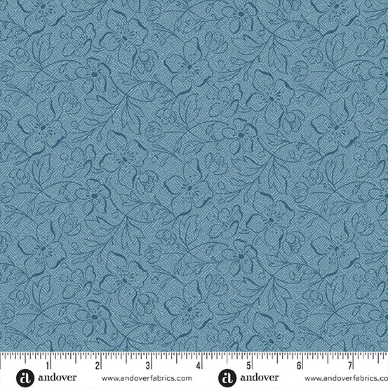 Special Delivery Garden Path Slate 44"/45" Cotton Fabric Per Yard