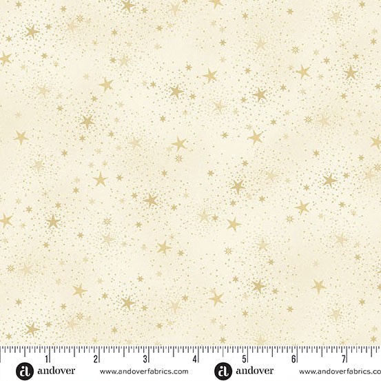 Adorn Sparkle Cream 44"/45" Cotton Fabric Per Yard