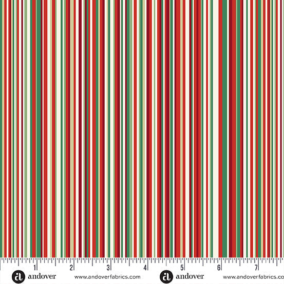 Adorn Classic Stripe Cream 44"/45" Cotton Fabric Per Yard
