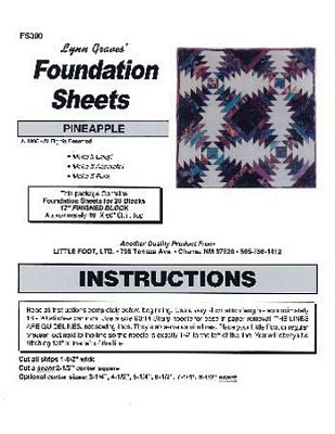 Pineapple Foundation Sheets