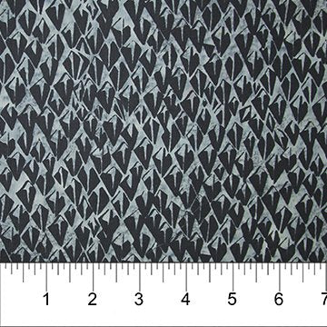Banyan 81204-93 CLASSICS PEWTER (Diamond Black on Gray) 45" wide fabric per yard