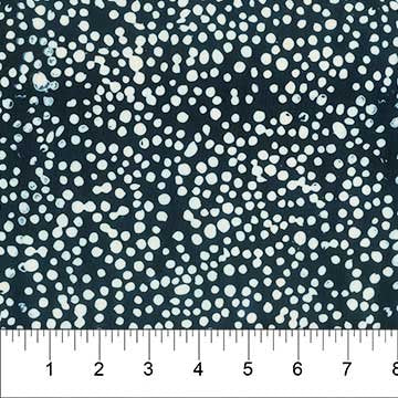 Banyan 81205-49 CLASSICS MIDNIGHT (Dots White on Black) 45" wide fabric per yard