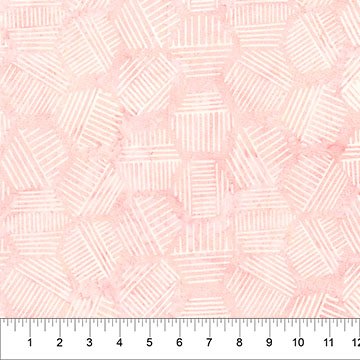 Banyan 81700-22 Hexies - Pastel Coral 45" wide fabric per yard