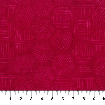 Banyan 81700-23 Hexies - Raspberry 45" wide fabric per yard