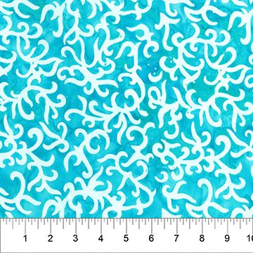 Banyan 83064-61 CITY SPIRIT - Reflection - Caribbean 45" wide fabric per yard